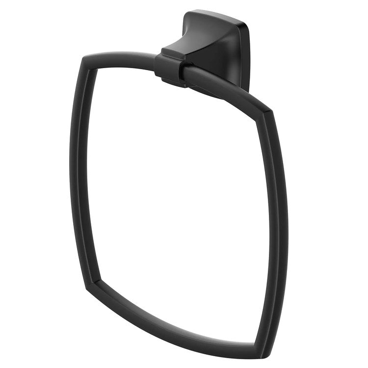 Towel Ring Townsend Closed Matte Black Metal 1-3/4 Inch - Image 1