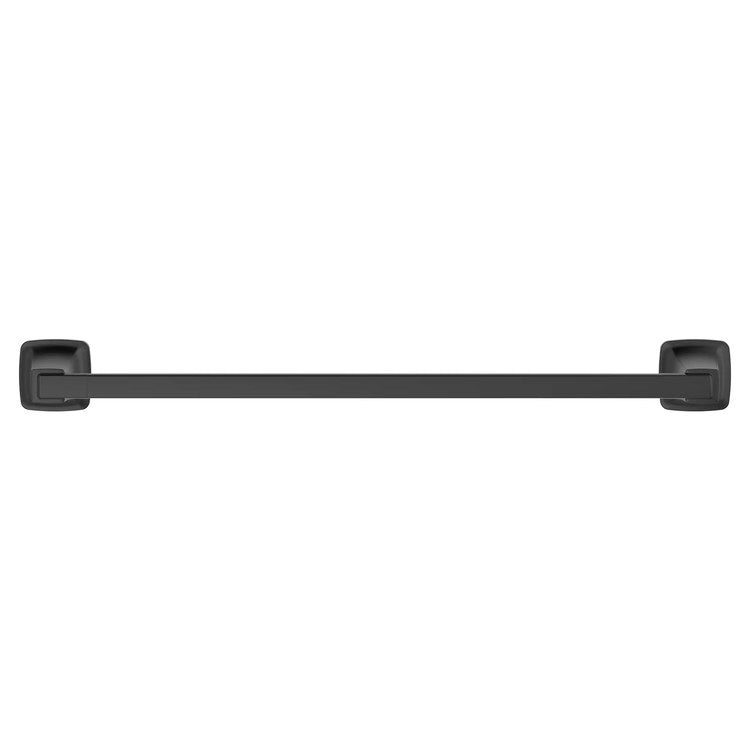 Towel Bar Townsend 18 Inch Single Matte Black Metal/Brass - Image 1