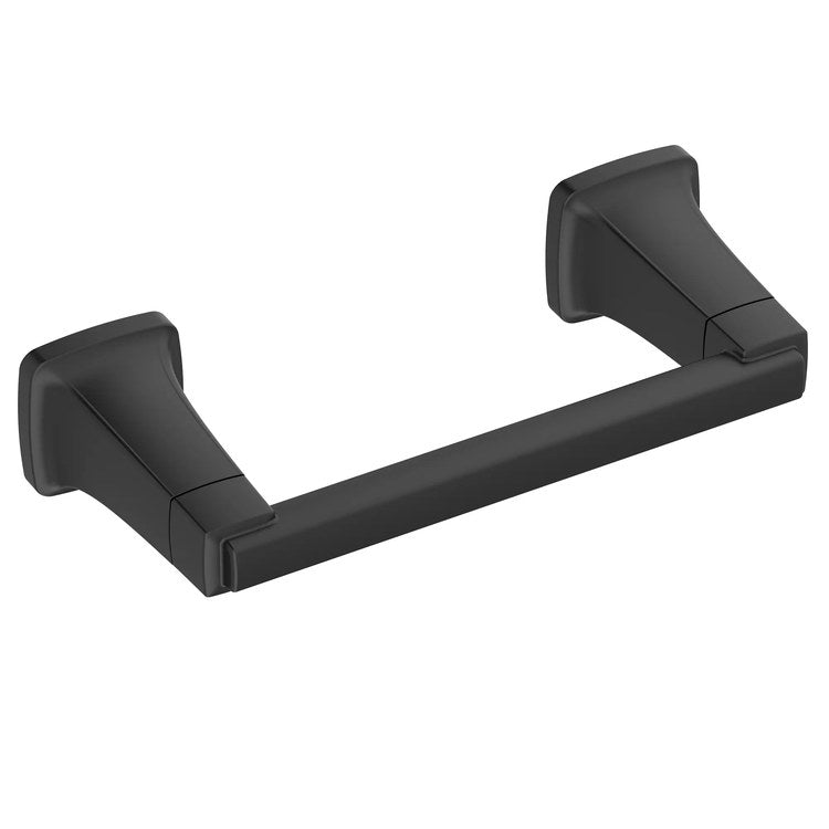 Toilet Paper Holder Townsend Pivoting Matte Black Metal 3-7/8 Inch Concealed Mount - Image 1