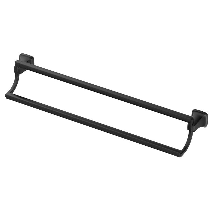 Towel Bar Townsend 24 Inch Double Matte Black Metal - Image 1