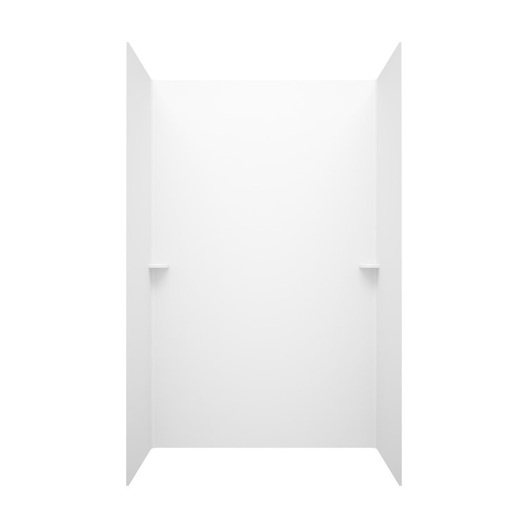 Shower Wall Kit Smooth Glue Up 36 x 62 x 96 Inch White Swanstone - Image 2