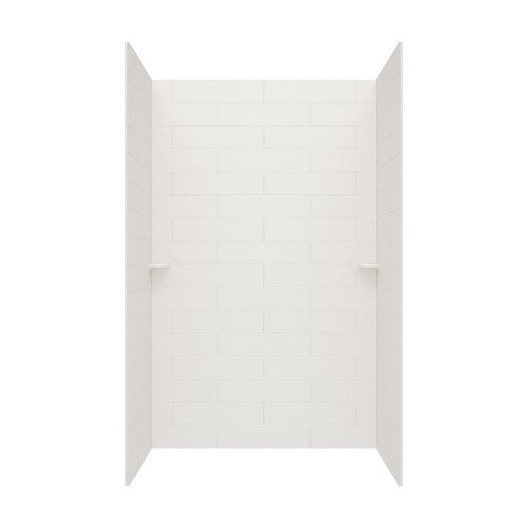 Shower Wall Kit Modern Subway Tile Glue Up 36 x 62 x 96 Inch Birch Swanstone - Image 2