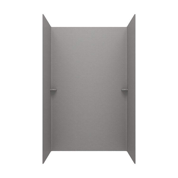Shower Wall Kit Smooth Glue Up 36 x 62 x 96 Inch Ash Gray Swanstone - Image 2