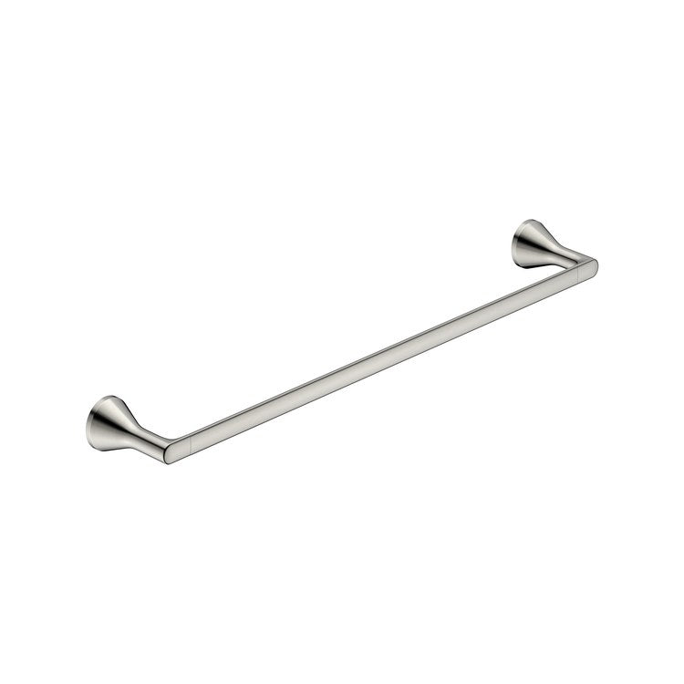 Towel Bar Aspirations 24 Inch Brushed Nickel Metal 3-3/4 Inch Wall Mount - Image 1