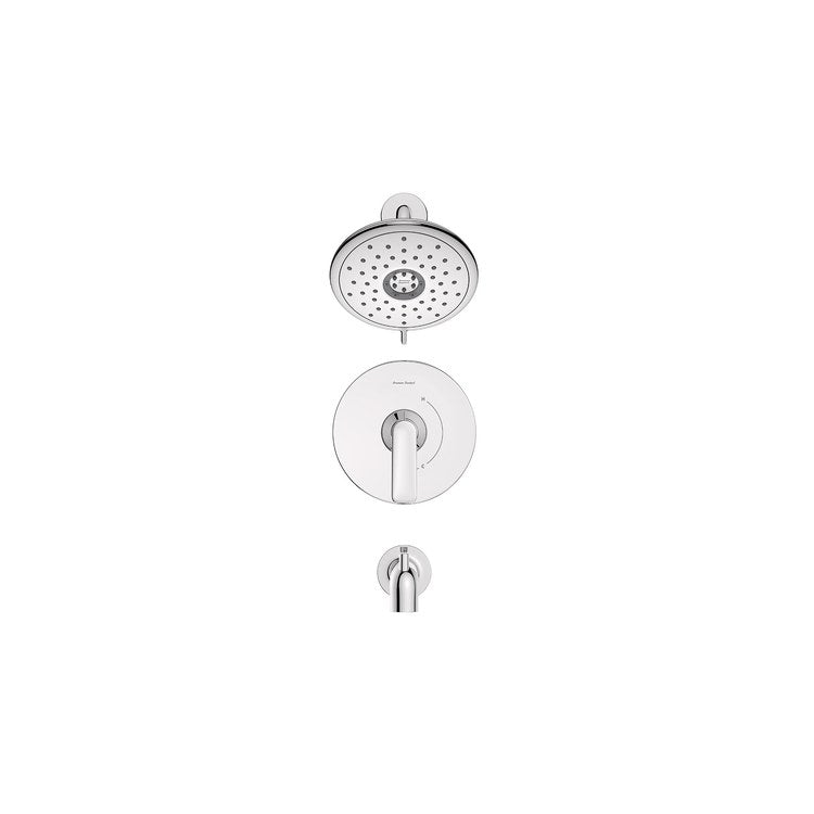 Tub and Shower Trim Aspirations 1 Lever Chrome WaterSense ADA Includes 1.8 GPM Single Function Shower Head/Double Ceramic Disks Pressure Balance Cartridge Brass - Image 2