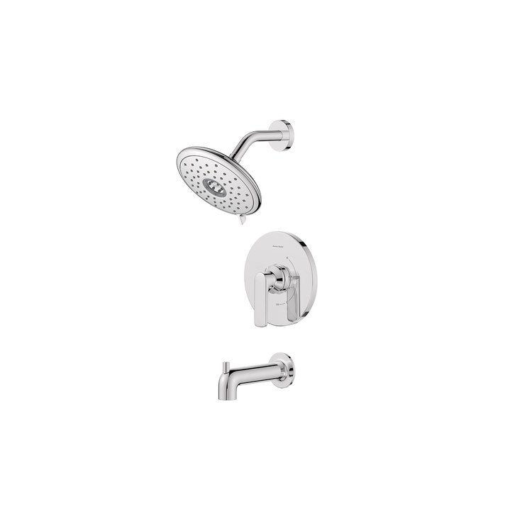 Tub and Shower Trim Aspirations 1 Lever Chrome WaterSense ADA Includes 1.8 GPM Single Function Shower Head/Double Ceramic Disks Pressure Balance Cartridge Brass - Image 3