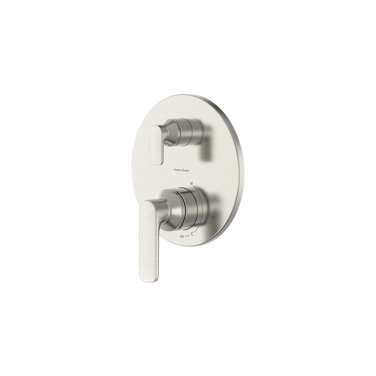 Pressure Balance Valve Trim Aspirations 2 or 3 Way 2 Lever Brushed Nickel WaterSense ADA - Image 3