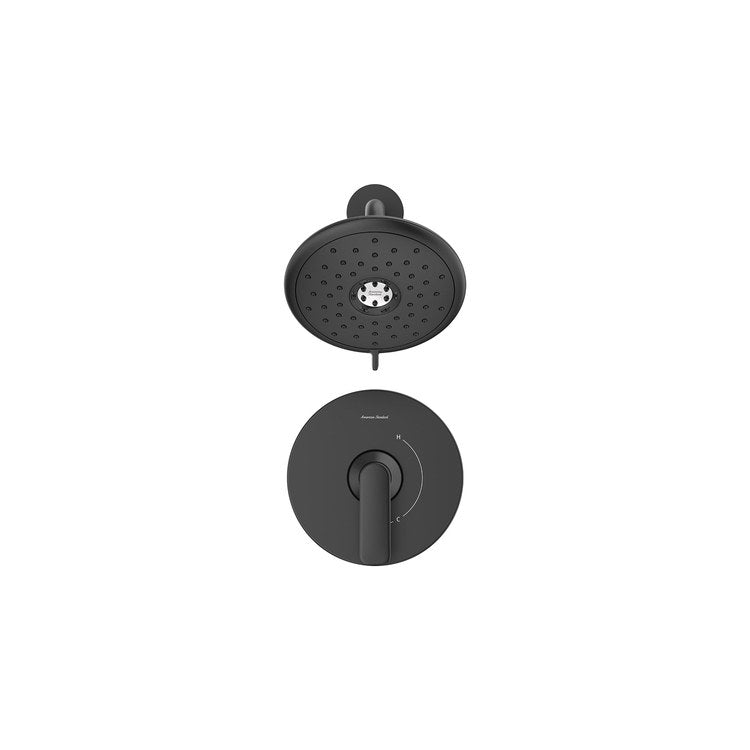 Shower Trim Aspirations 1 Lever Matte Black WaterSense Includes 1.8 GPM Single Function Shower Head/Double Ceramic Disks Pressure Balance Cartridge Brass - Image 2