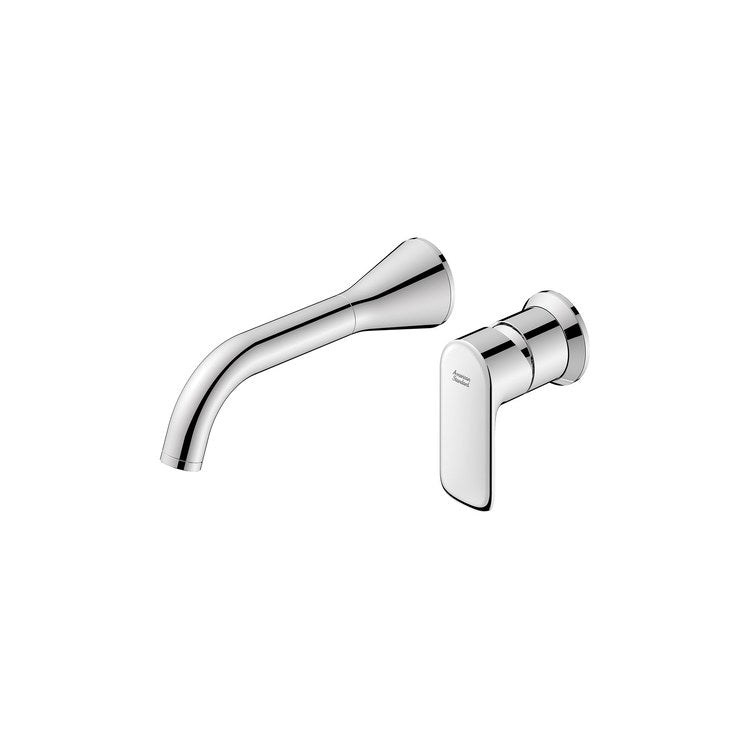 Lavatory Faucet Aspirations 1 Lever ADA CALGreen/CEC/WaterSense Chrome 1.5 Gallons per Minute Wall Angled Less Drain 2 Hole - Image 3
