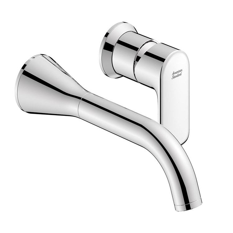 Lavatory Faucet Aspirations 1 Lever ADA CALGreen/CEC/WaterSense Chrome 1.5 Gallons per Minute Wall Angled Less Drain 2 Hole - Image 1