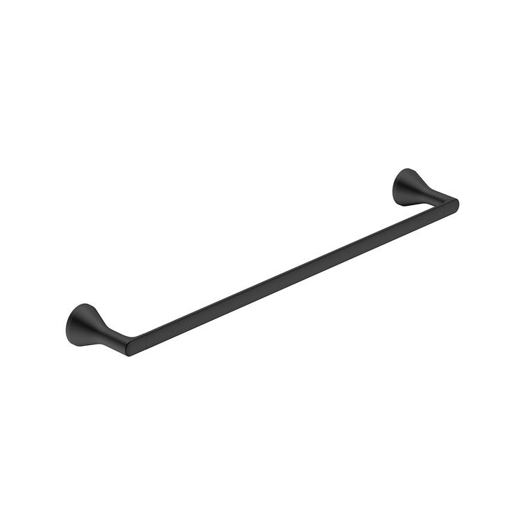 Towel Bar Aspirations 24 Inch Matte Black Metal 3-3/4 Inch Wall Mount - Image 1