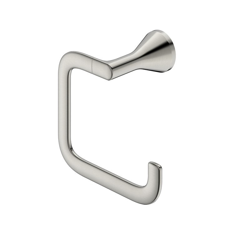 Towel Ring Aspirations Brushed Nickel Metal 3-3/4 Inch Wall Mount - Image 2