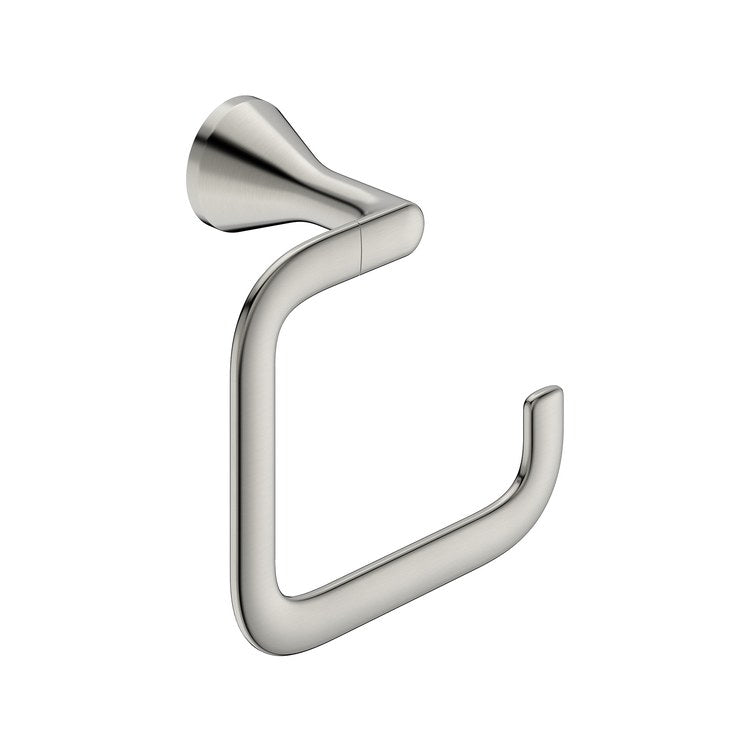 Towel Ring Aspirations Brushed Nickel Metal 3-3/4 Inch Wall Mount - Image 1