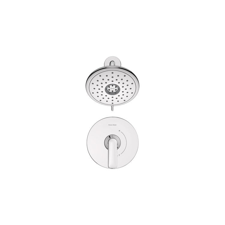 Shower Trim Aspirations 1 Lever Chrome WaterSense Includes 1.8 GPM Single Function Shower Head/Double Ceramic Disks Pressure Balance Cartridge Brass - Image 2