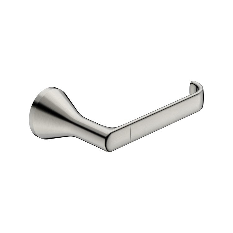 Toilet Paper Holder Aspirations Spring Bar Brushed Nickel Metal Wall Mount 7 Inch - Image 1
