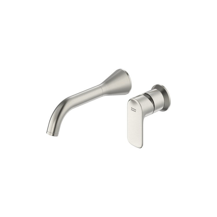 Lavatory Faucet Aspirations 1 Lever ADA CALGreen/CEC/WaterSense Brushed Nickel 1.5 Gallons per Minute Wall Angled Less Drain 2 Hole - Image 3