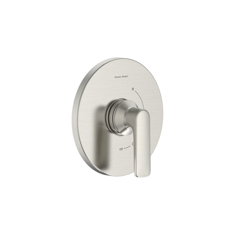 Pressure Balance Valve Trim Aspirations Dual Function 1 Lever Brushed Nickel WaterSense ADA - Image 1