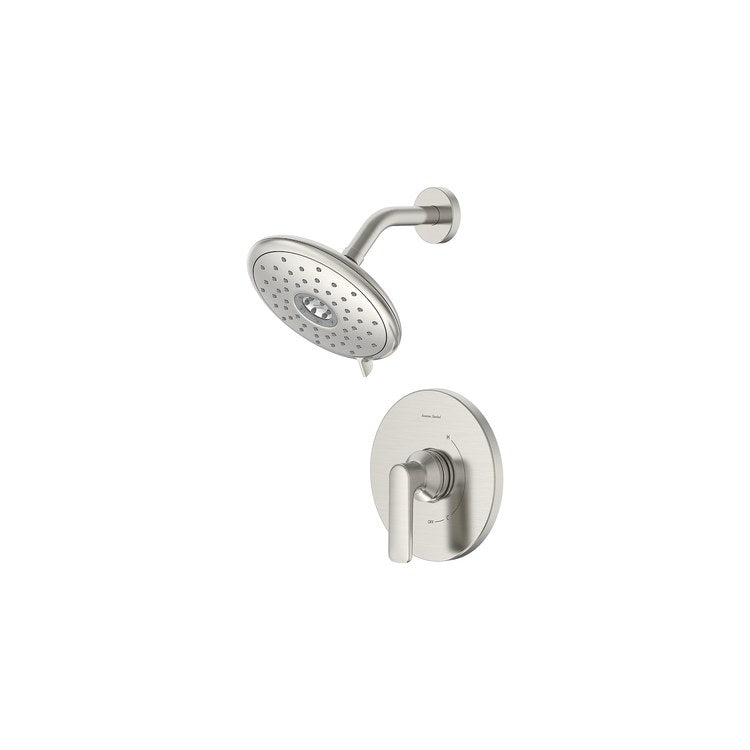 Shower Trim Aspirations 1 Lever Brushed Nickel WaterSense Includes 1.8 GPM Single Function Shower Head/Double Ceramic Disks Pressure Balance Cartridge Brass - Image 3