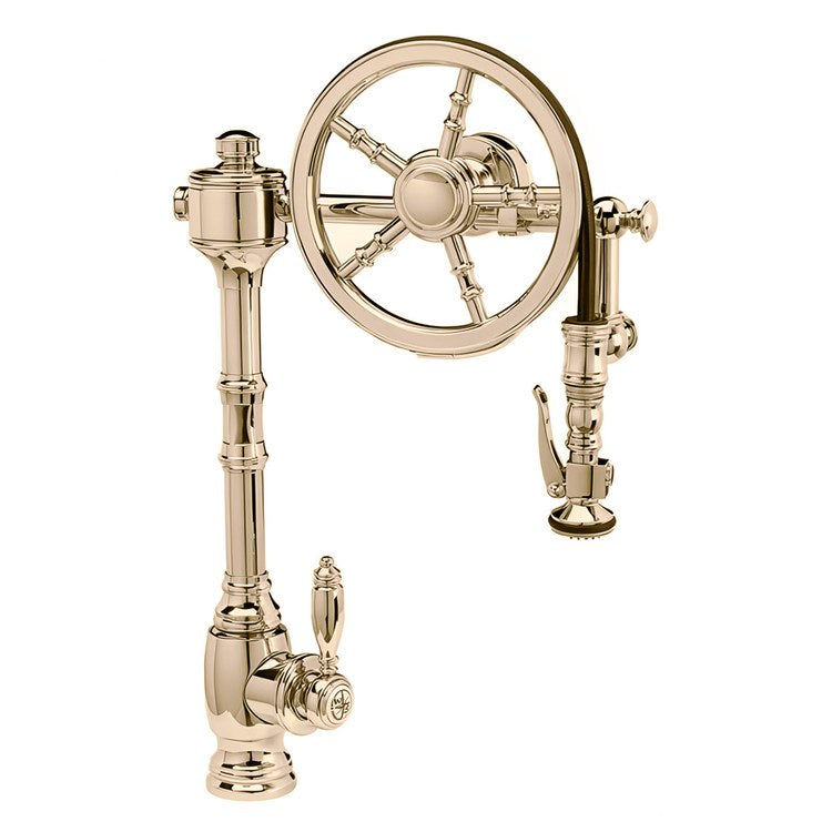 Kitchen Faucet Wheel 1 Lever Chardonnay 1 Hole Brass 1.75 Gallons per Minute - Image 1
