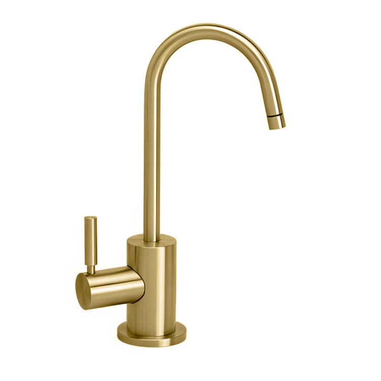 Filter Faucet Parche Cold Only 1 Lever CALGreen ADA Unlacquered Polished Brass 1.1 Gallons per Minute - Image 1
