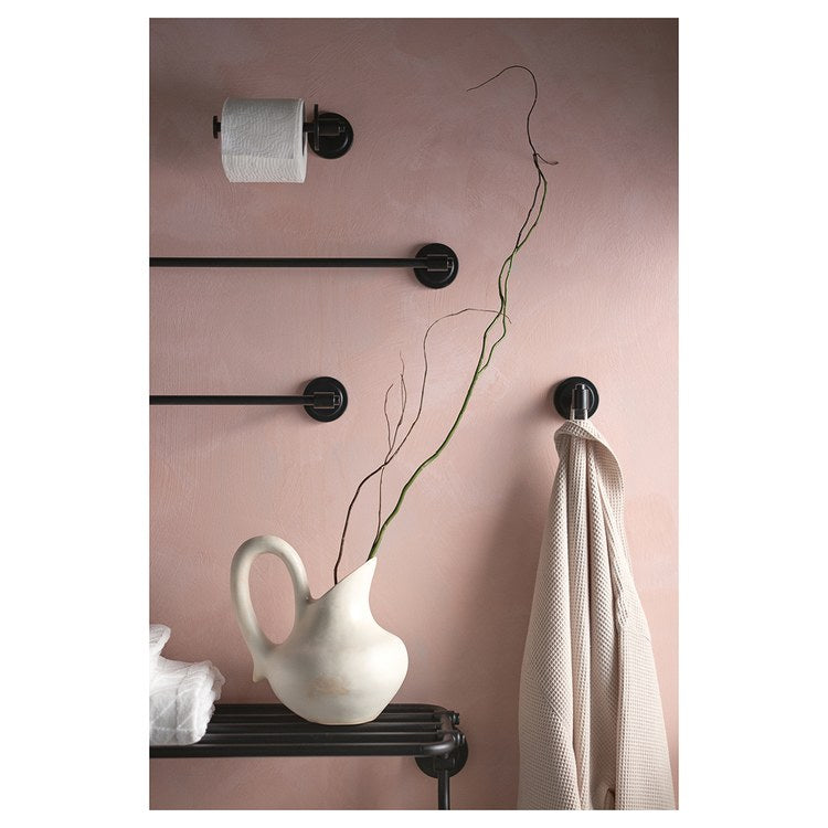 Robe Hook Iso Single Matte Black 2 Inch 2-1/4 Inch Wall Mount Zinc - Image 3