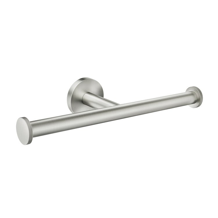 Toilet Paper Holder Arlys Double Post Brushed Nickel Zinc 11 Inch 2-3/4 Inch Wall - Image 1