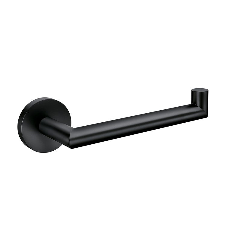 Toilet Paper Holder Arlys Single Post Matte Black Zinc 6 Inch 2-3/4 Inch Wall - Image 1