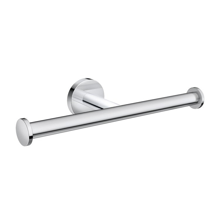 Toilet Paper Holder Arlys Double Post Chrome Zinc 11 Inch 2-3/4 Inch Wall - Image 1