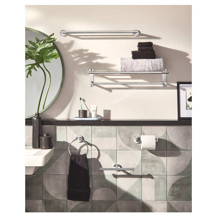 Towel Bar Arlys 24 Inch Double Chrome Zinc - Image 3