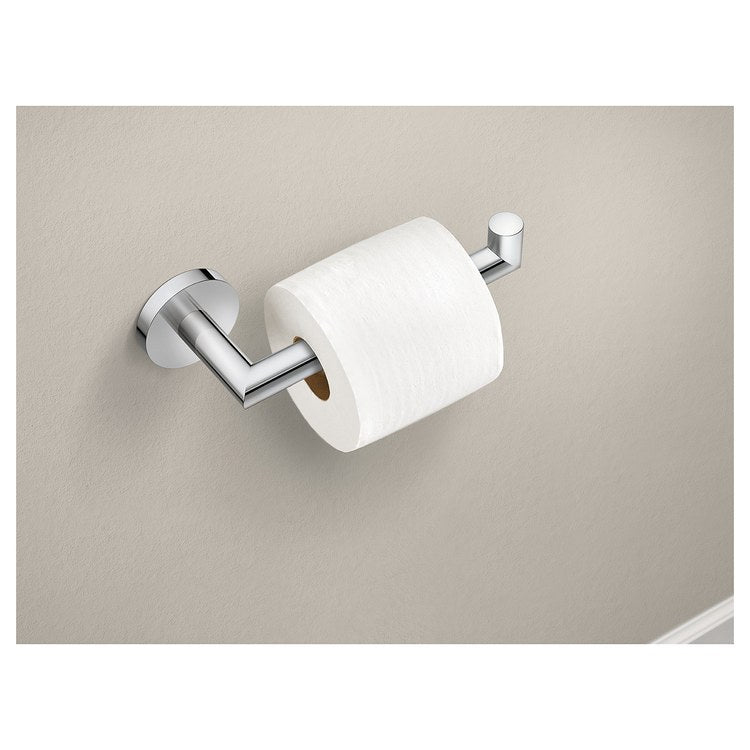 Toilet Paper Holder Arlys Single Post Chrome Zinc 6 Inch 2-3/4 Inch Wall - Image 2