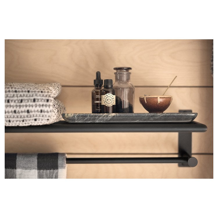 Shelf Arlys Matte Black 24 Inch Zinc - Image 3
