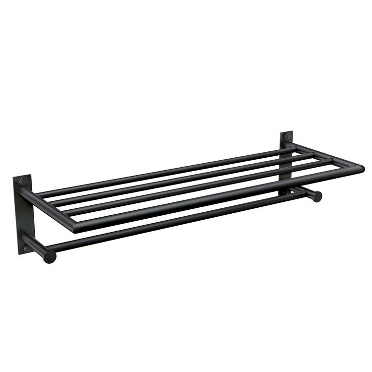 Shelf Arlys Matte Black 24 Inch Zinc