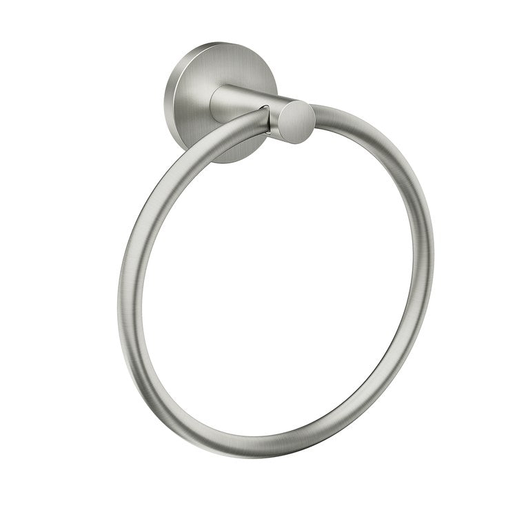 Towel Ring Arlys 6 Inch Brushed Nickel Zinc 2-3/4 Inch - Image 1