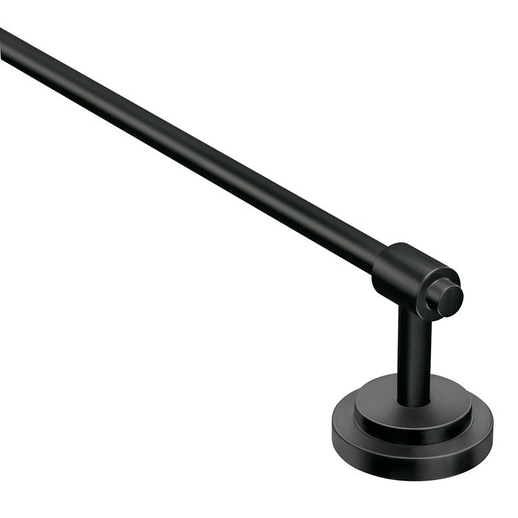 Towel Bar Iso 18 Inch Single Matte Black Zinc/Aluminum - Image 2