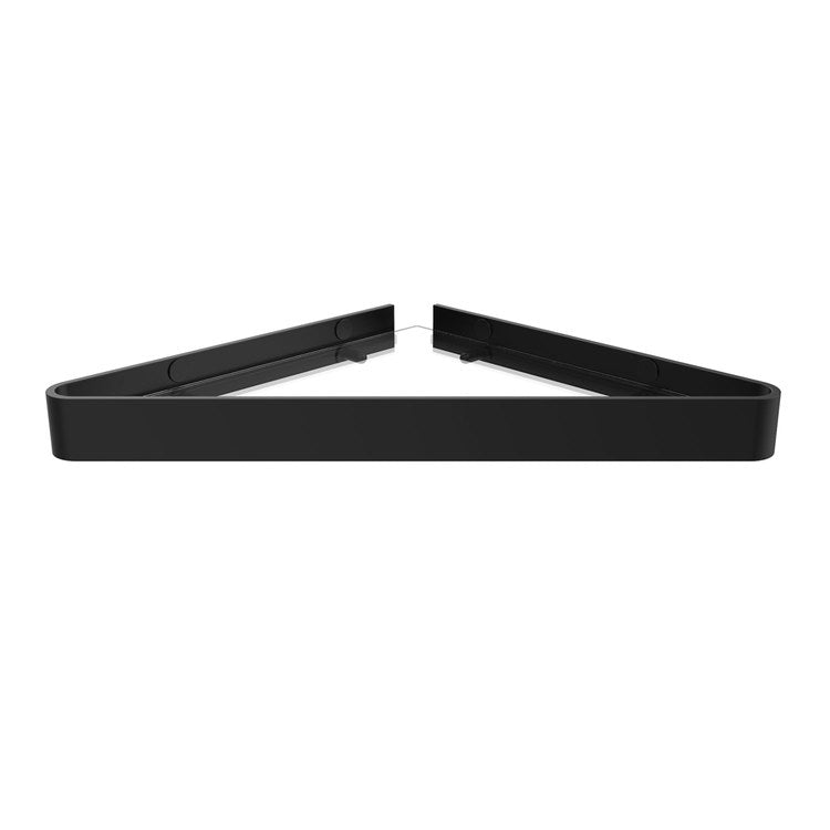 Shelf Corner Black Metal/Glass 9-5/8 Inch - Image 3