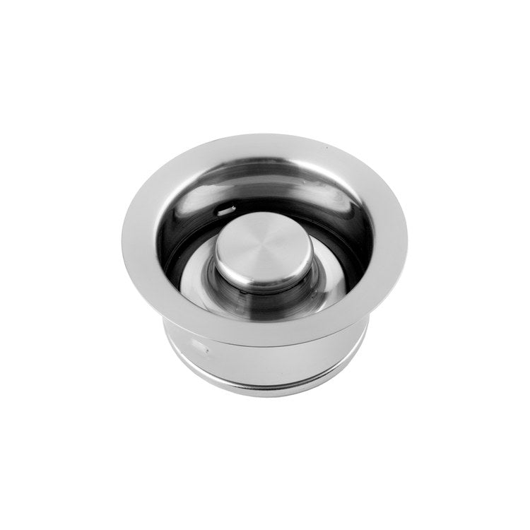 Disposal Flange with Stopper Polished Chrome 4-1/2 Inch Brass for Continuous Feed Disposals - Image 1