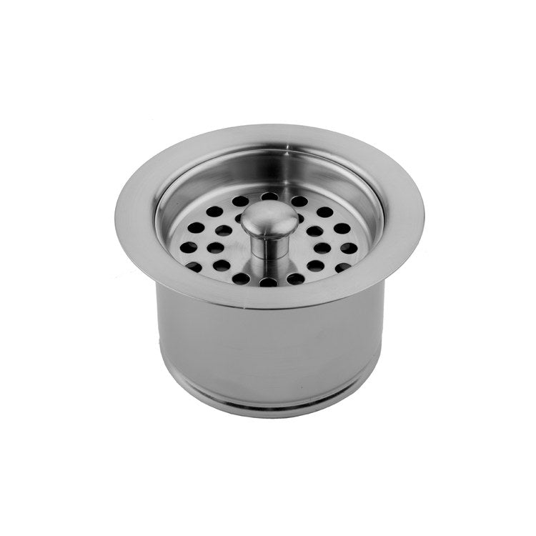 Disposal Flange Extra Deep with Strainer Polished Nickel 3-1/2 Inch Brass for Continuous Feed Disposals 2-3/8 Inch - Image 1