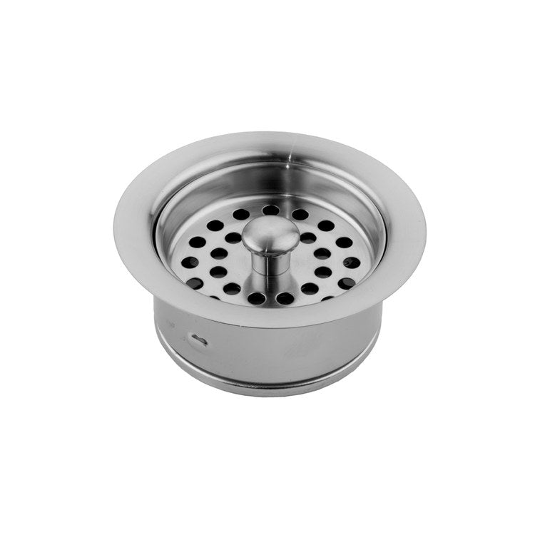 Disposal Flange with Strainer Satin Gold 3-1/2 Inch Brass for Continuous Feed Disposals 1-3/4 Inch