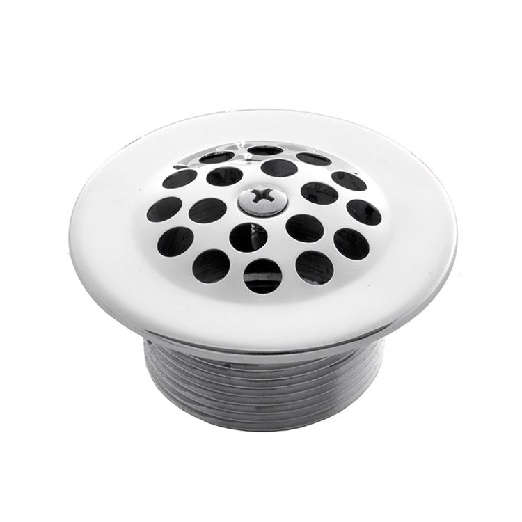 Grid Strainer Tub Drain with 1-1/2 Inch Coarse Thread Body Matte Black Brass - Image 1