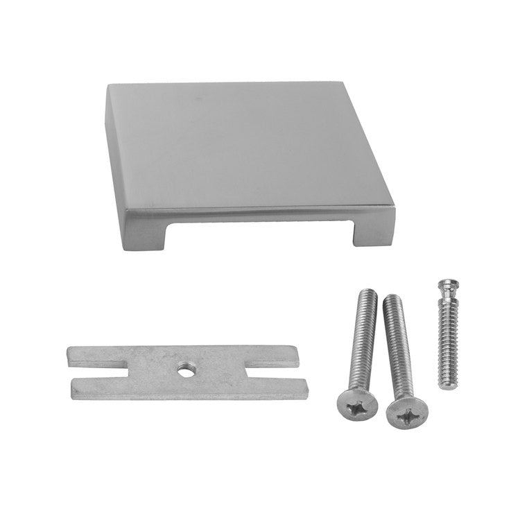 Faceplate Concealed Mount Square Overflow Polished Chrome for Waste & Overflow 3 Inch - Image 1