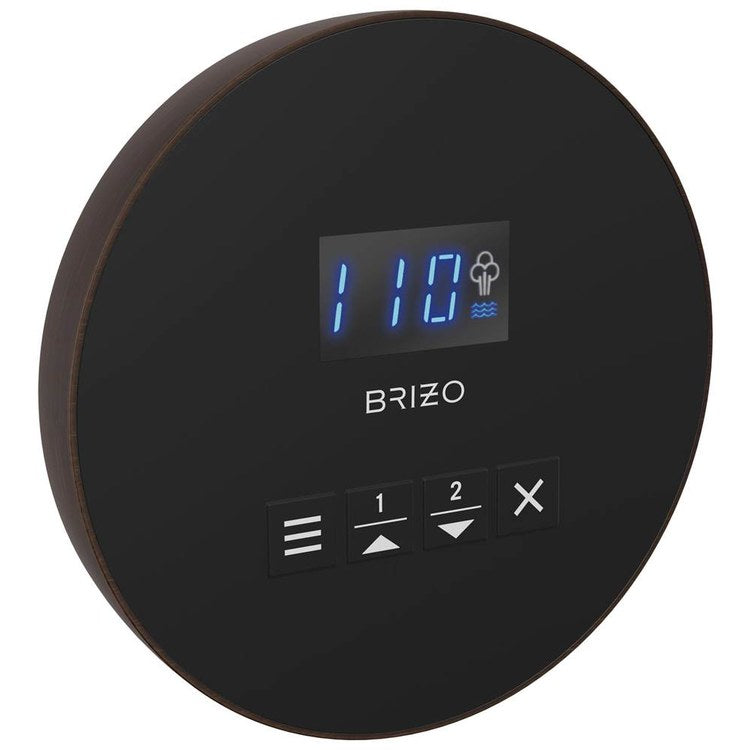 Steambath Control Mystix Round Venetian Bronze Surface Mount Inside Steam Room Selectable RapidMist Patented Dual Sensor Technology - Image 1