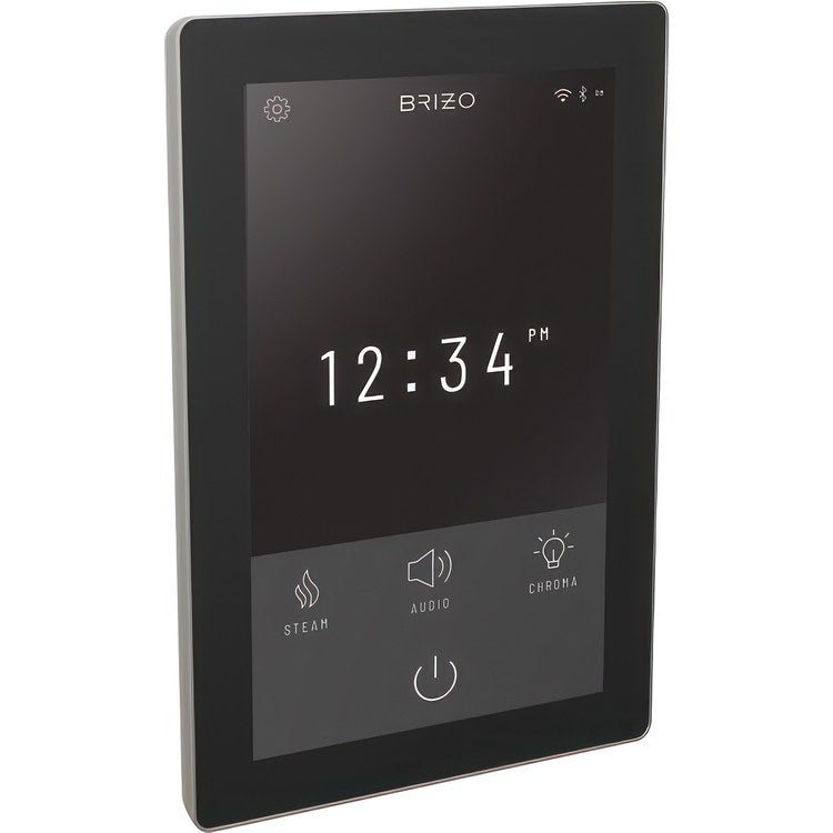 Display Interface SensoriPlus Digital Control Lumicoat Brilliance Luxe Nickel ABS WIFI and Bluetooth Portrait/Landscape Position Temperature Range 50-125DEG F Surface Mount 12 Custom Presets for SensoriPlus Digital Thermostatic Valve - Image 2