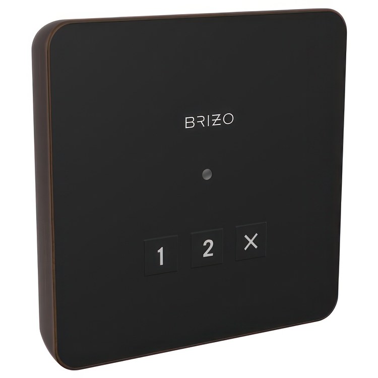 Steambath Control Mystix Elemental Experience Square Exterior Venetian Bronze Surface Mount Outside Steam Room - Image 1