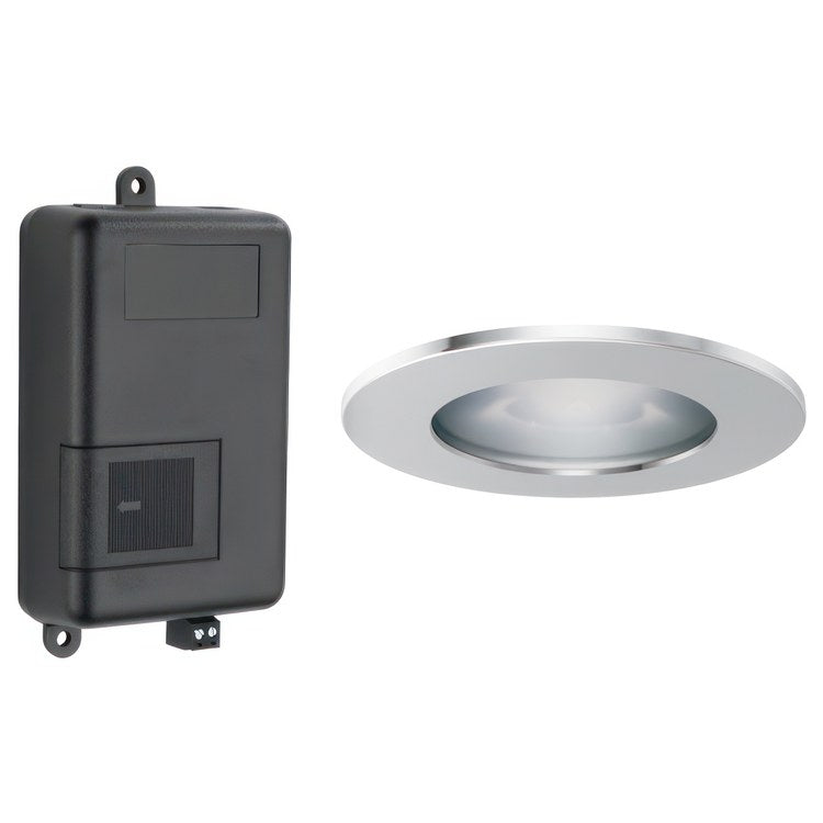 Light Module Mystix Lumicoat Polished Chrome Choose From Colors Blue Green Pink Yellow Red Violet White Includes ChromaTherapy Module & LED Recessed Light Fixture with Finished Trim Ring - Image 1