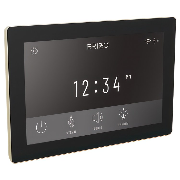 Display Interface SensoriPlus Digital Control Lumicoat Brilliance Polished Nickel ABS WIFI and Bluetooth Portrait/Landscape Position Temperature Range 50-125DEG F Surface Mount 12 Custom Presets for SensoriPlus Digital Thermostatic Valve