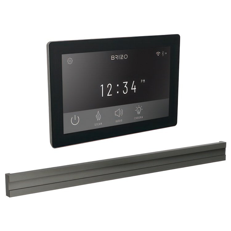 Steam Kit Mystix Lumicoat Luxe Steel Transcendent with Digital Interface & Bilateral Steam Head 12 User Presets Built-In WIFI & Bluetooth Capabilities AromaTherapy AudioTherapy & ChromaTherapy Options Patented Dual Sensor Technology - Image 1