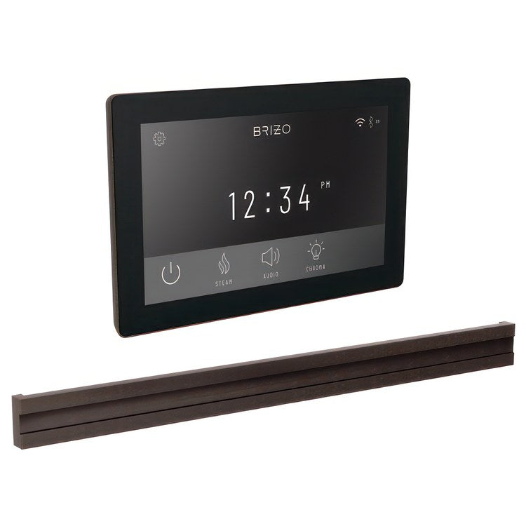 Steam Kit Mystix Venetian Bronze Transcendent with Digital Interface & Bilateral Steam Head 12 User Presets Built-In WIFI & Bluetooth Capabilities AromaTherapy AudioTherapy & ChromaTherapy Options Patented Dual Sensor Technology