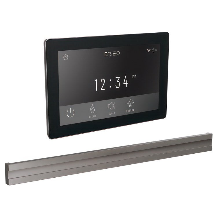 Steam Kit Mystix Lumicoat Black Onyx Transcendent with Digital Interface & Bilateral Steam Head 12 User Presets Built-In WIFI & Bluetooth Capabilities AromaTherapy AudioTherapy & ChromaTherapy Options Patented Dual Sensor Technology - Image 1