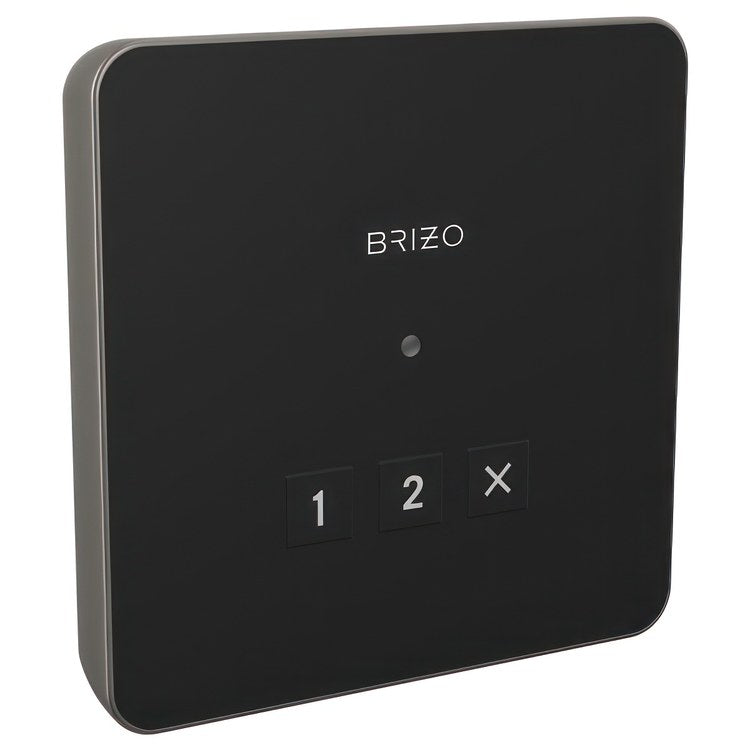 Steambath Control Mystix Elemental Experience Square Exterior Lumicoat Luxe Steel Surface Mount Outside Steam Room - Image 1