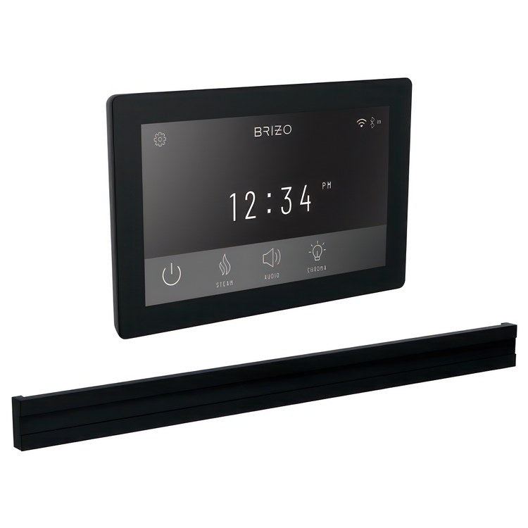 Steam Kit Mystix Matte Black Transcendent with Digital Interface & Bilateral Steam Head 12 User Presets Built-In WIFI & Bluetooth Capabilities AromaTherapy AudioTherapy & ChromaTherapy Options Patented Dual Sensor Technology - Image 1